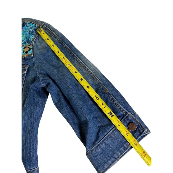 LOFT Outlet Blue Denim Jean Jacket Women’s Small Custom Design Excellent - Picture 7 of 10